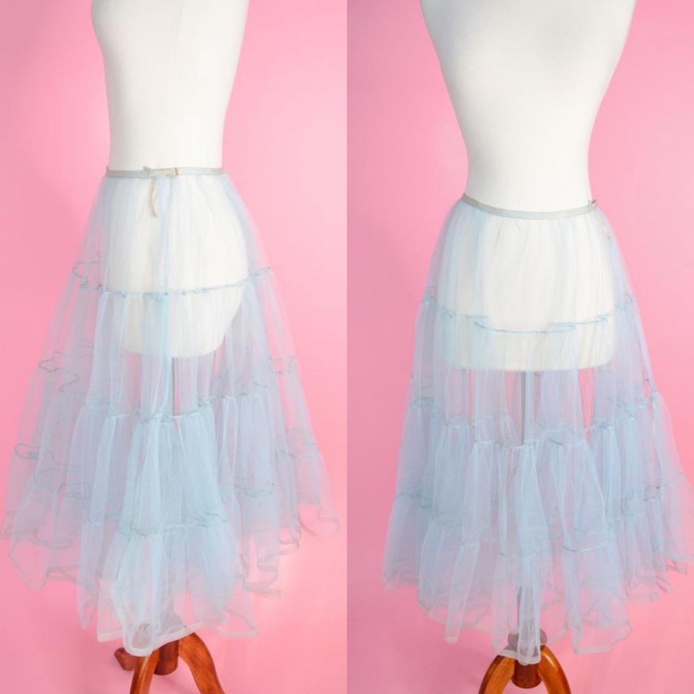Vintage Blue Petticoat Slip